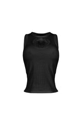 Gam Lace Cutout Ribbed Tank Top