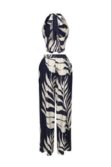 Michiyo Print Button Vest &amp; Pants SET