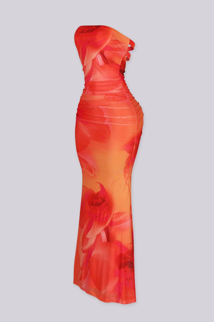 Sundown Ruched Maxi Dress