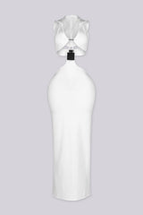 Xanthe Hooded Cutout Midi Dress