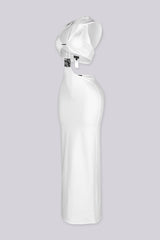 Xanthe Hooded Cutout Midi Dress
