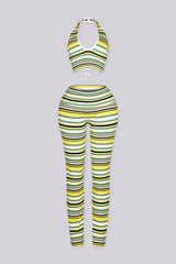 Malibu Stripe Knit Top &amp; Pants SET