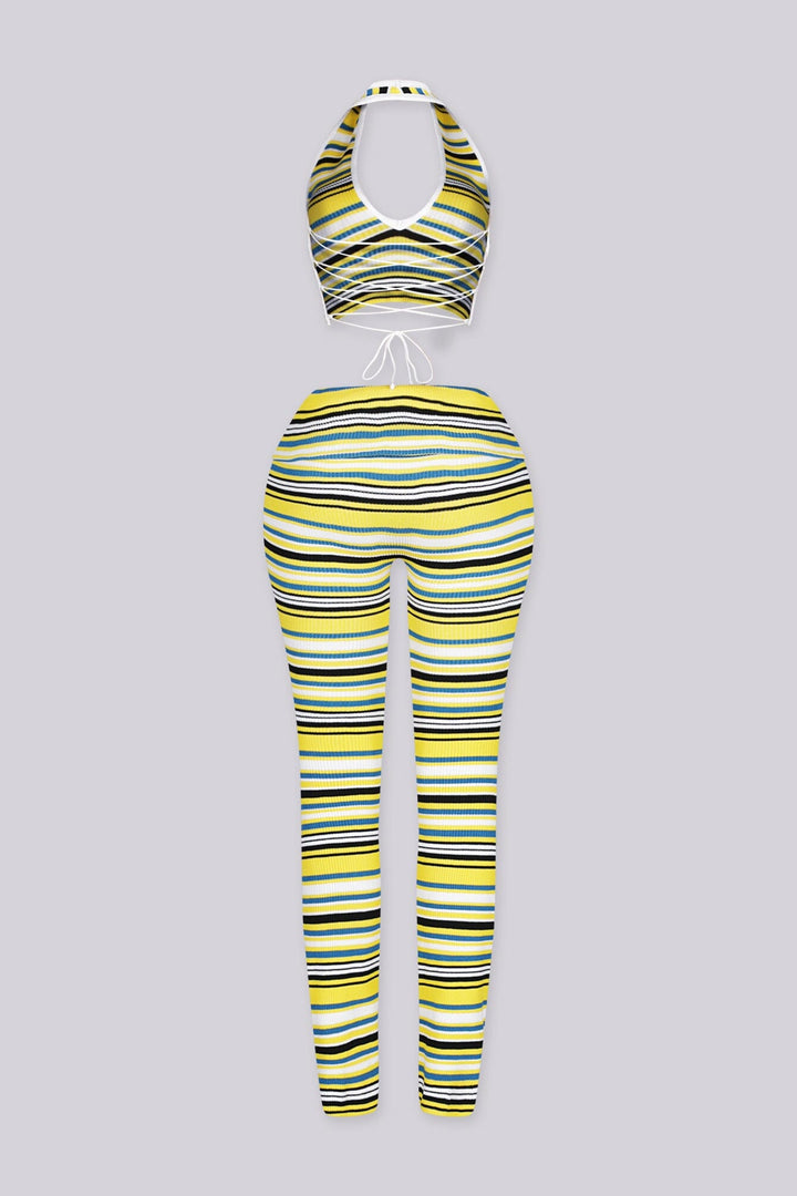 Malibu Stripe Knit Top &amp; Pants SET