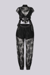 Sinful Sheer Lace Top &amp; Pants SET