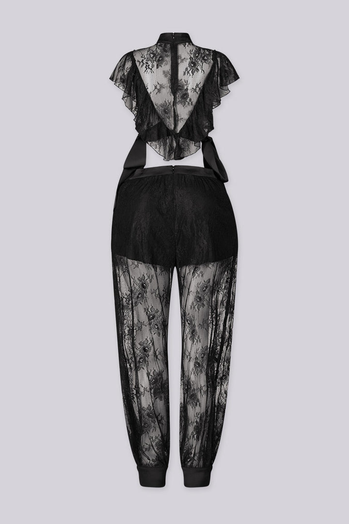Sinful Sheer Lace Top &amp; Pants SET