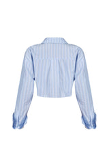 Ponyo Pinstripe Poplin Shirt Top
