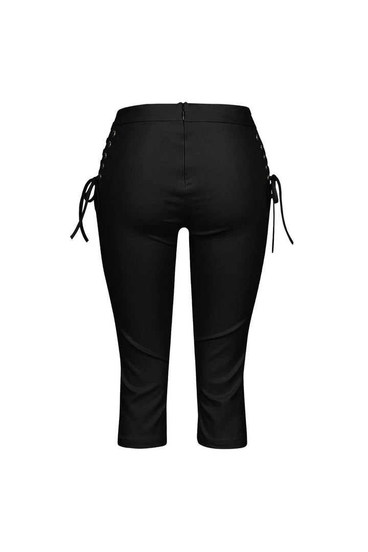 Kona Poplin Lace Up Capri Pants
