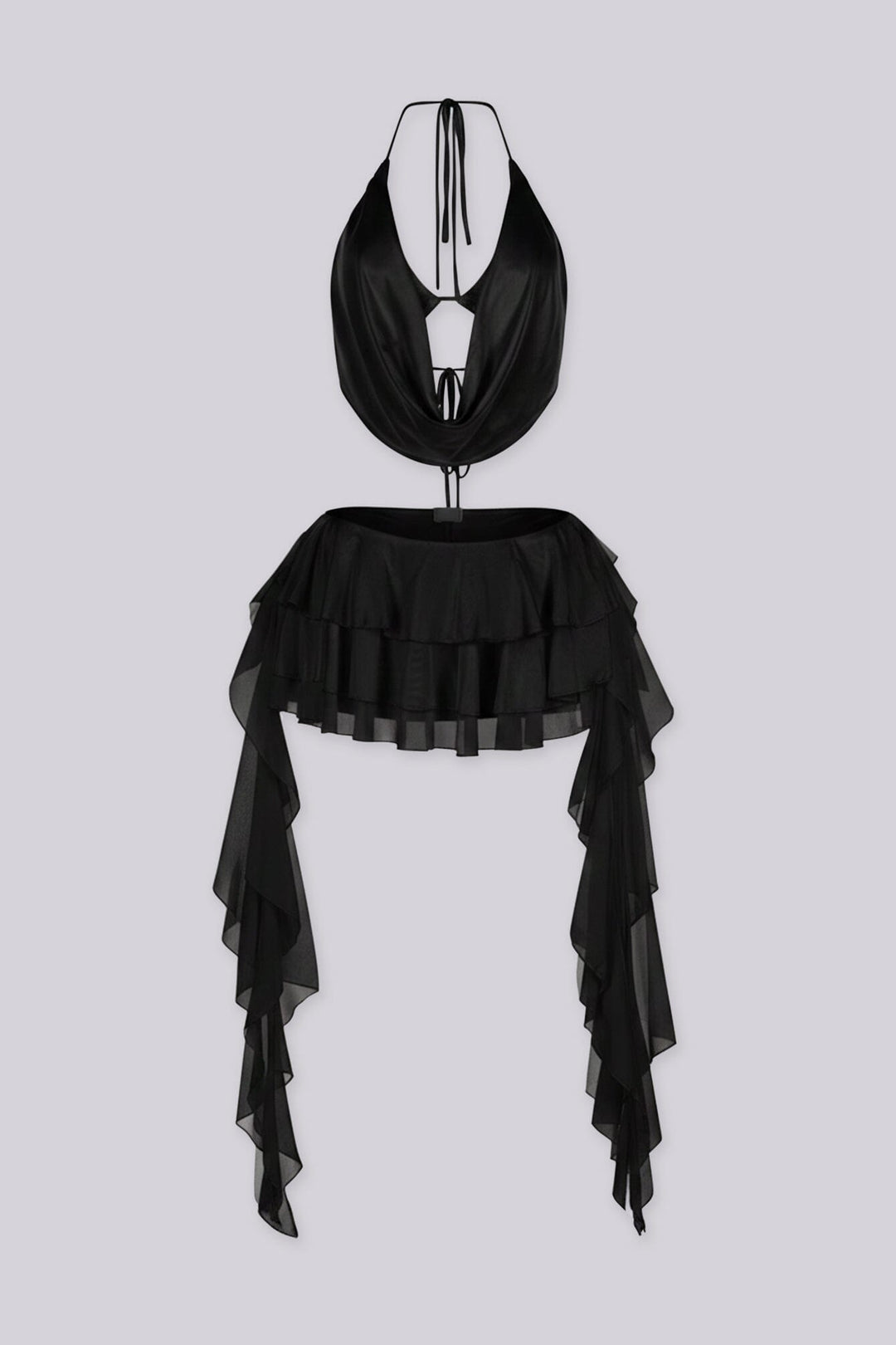 Azula Sheer Top &amp; Skirt SET