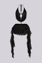 Azula Sheer Top &amp; Skirt SET
