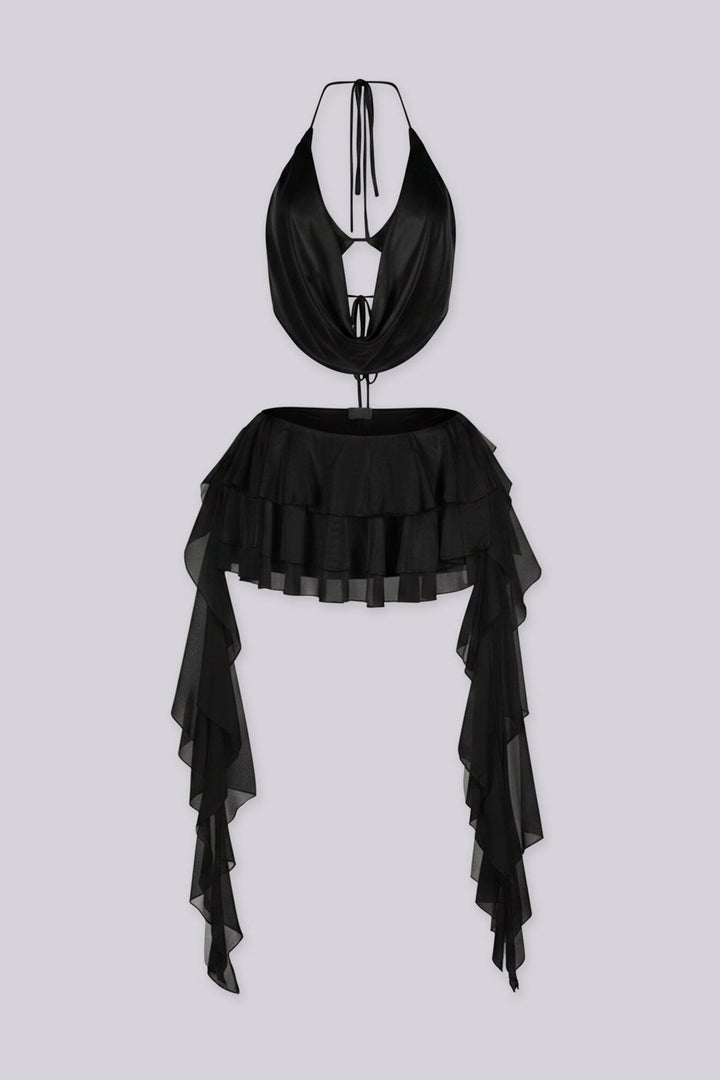 Azula Sheer Top &amp; Skirt SET