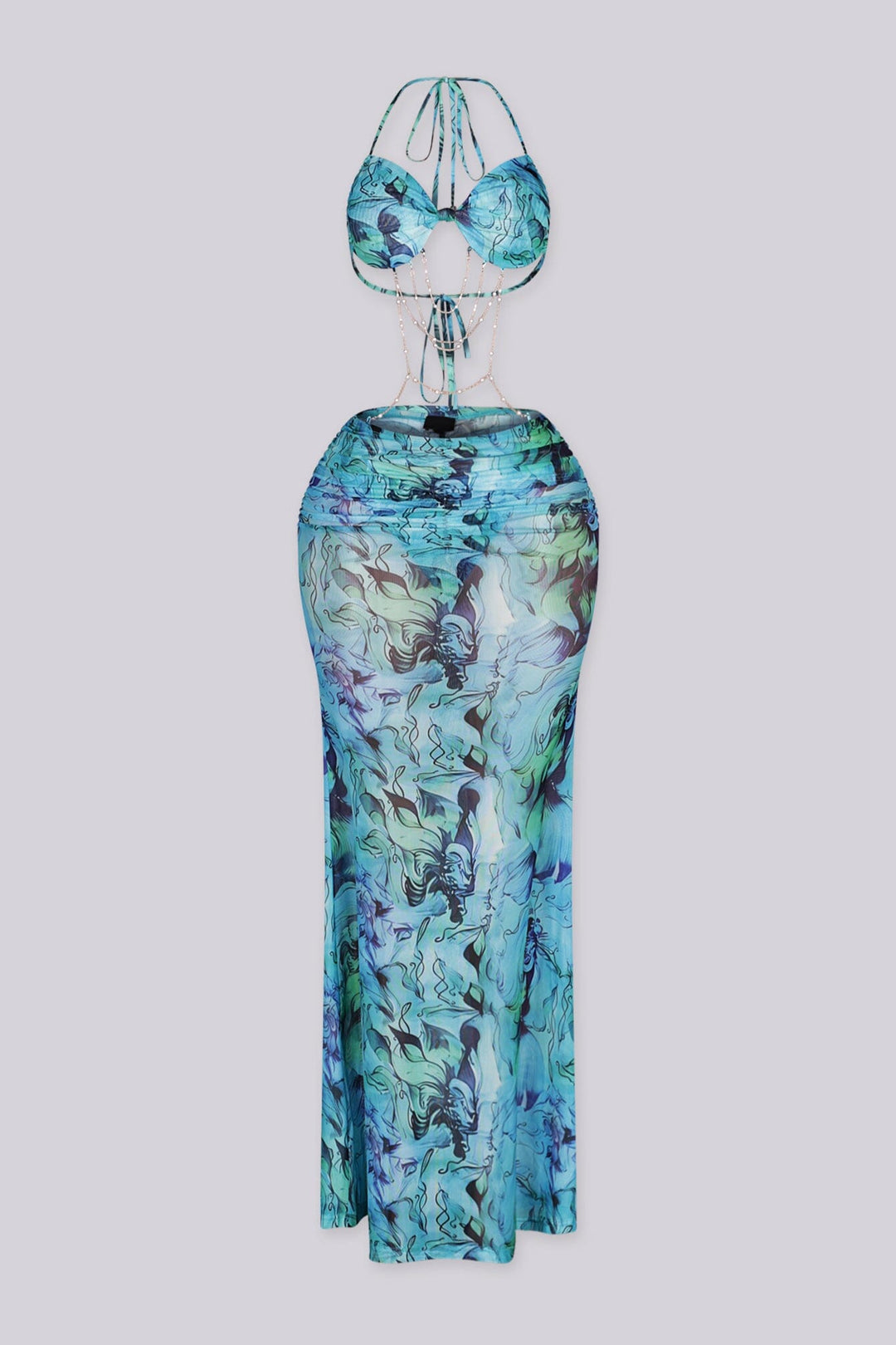 Laguna Marble Mermaid Maxi Dress