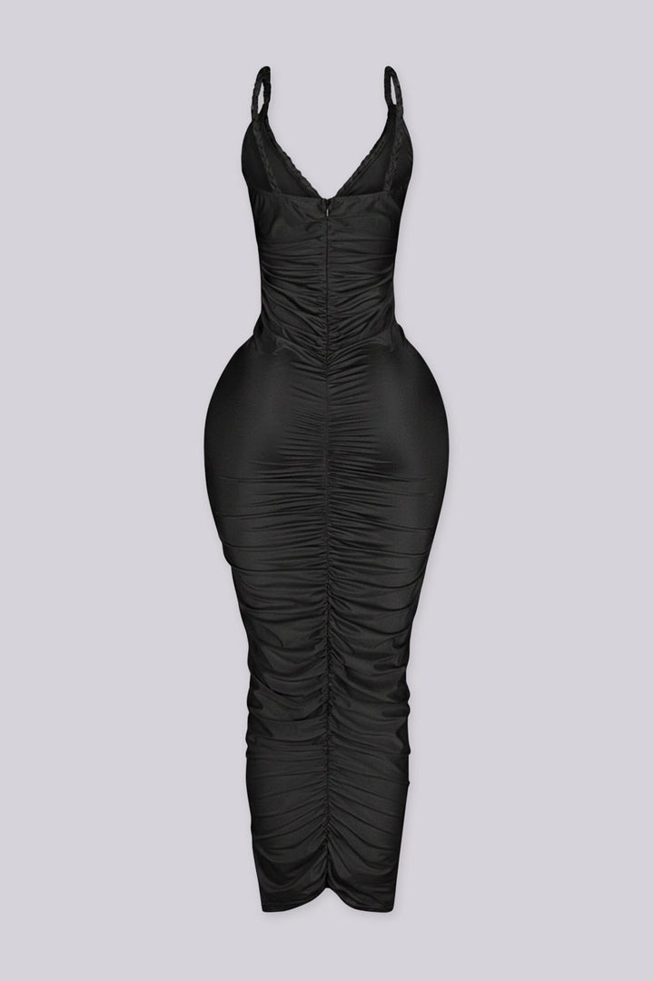 Aurora Gold Chain Midi Dress