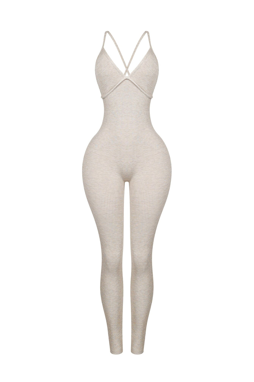 Solana Ribbed Knit Bustier Jumpsuit