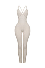Solana Ribbed Knit Bustier Jumpsuit