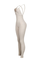 Solana Ribbed Knit Bustier Jumpsuit