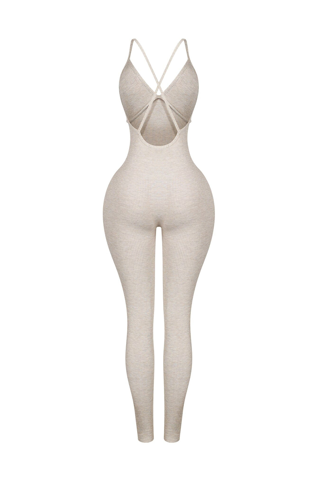 Solana Ribbed Knit Bustier Jumpsuit