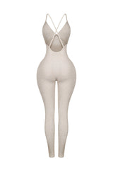 Solana Ribbed Knit Bustier Jumpsuit