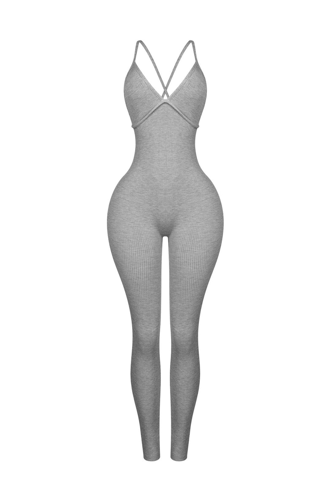 Solana Ribbed Knit Bustier Jumpsuit