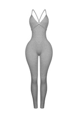 Solana Ribbed Knit Bustier Jumpsuit