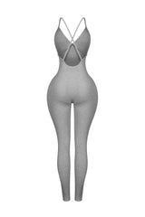 Solana Ribbed Knit Bustier Jumpsuit