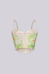 Coastal Watercolor Bustier Top