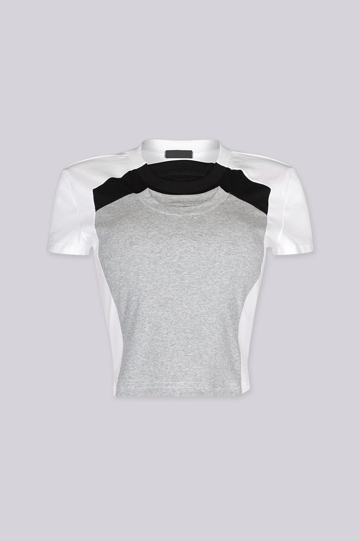 3D Layered Cropped Top