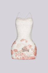Stardust Rose X-Back Mini Dress