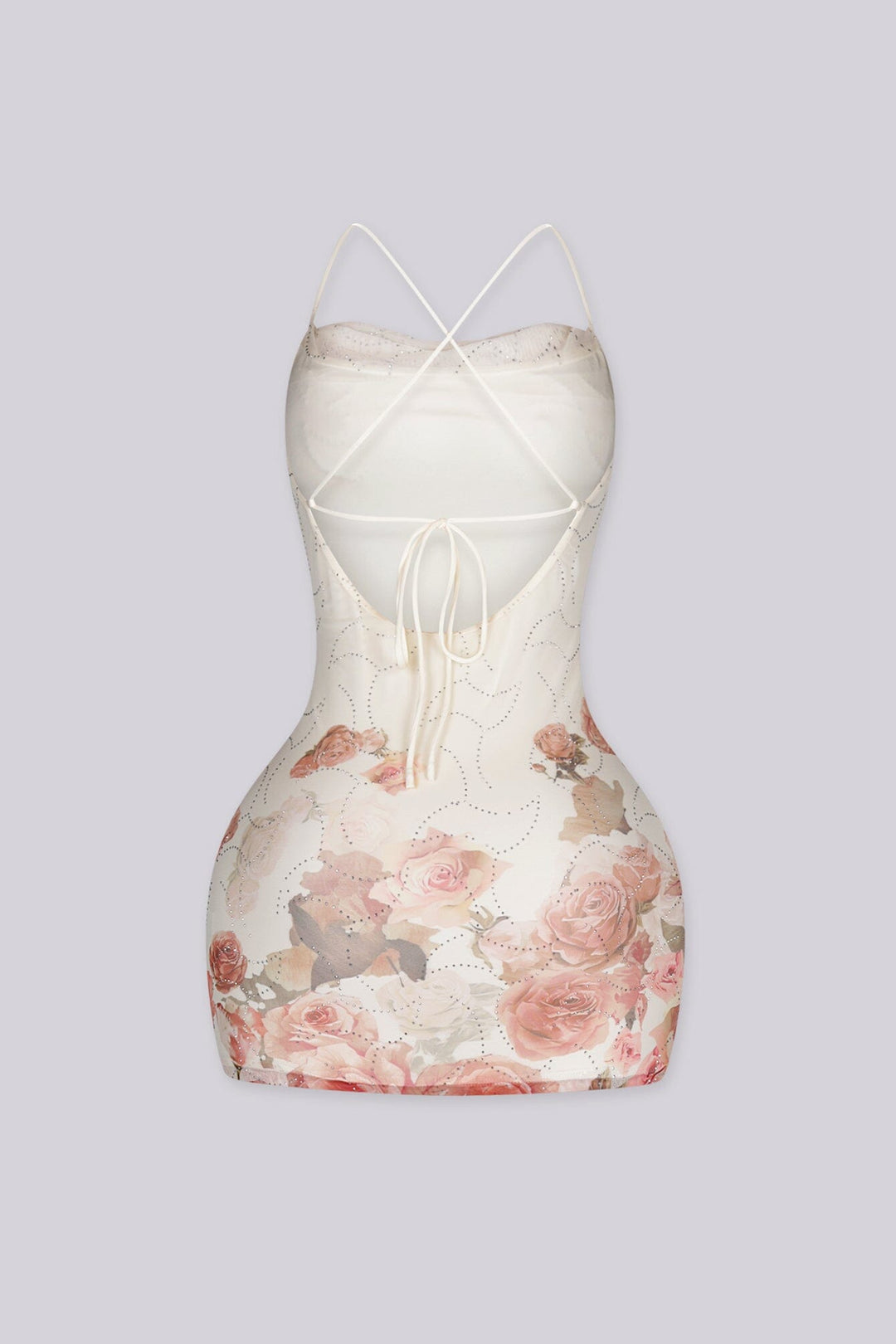 Stardust Rose X-Back Mini Dress
