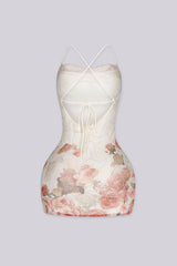 Stardust Rose X-Back Mini Dress