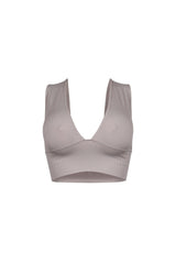 The Baby Ribbed Deep V-Neck Top