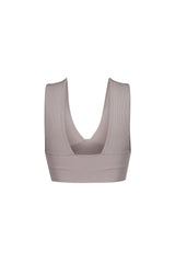 The Baby Ribbed Deep V-Neck Top