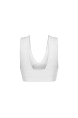 The Baby Ribbed Deep V-Neck Top