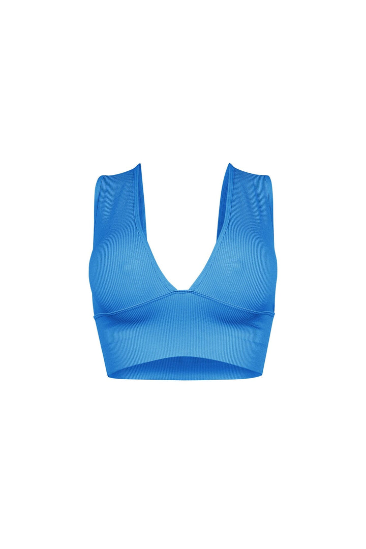 The Baby Ribbed Deep V-Neck Top