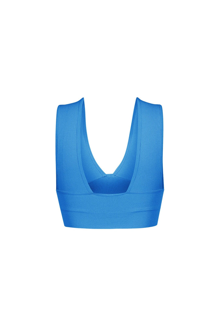The Baby Ribbed Deep V-Neck Top