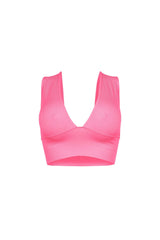The Baby Ribbed Deep V-Neck Top