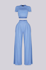 Ease Crop Top &amp; Pants SET