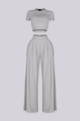 Ease Crop Top &amp; Pants SET