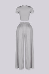Ease Crop Top &amp; Pants SET