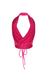Francis Cowl Neck Back Tie Top