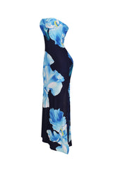 Roja Floral Printed Tube Maxi Dress