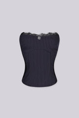 Sovereign Lace Pinstripe Top