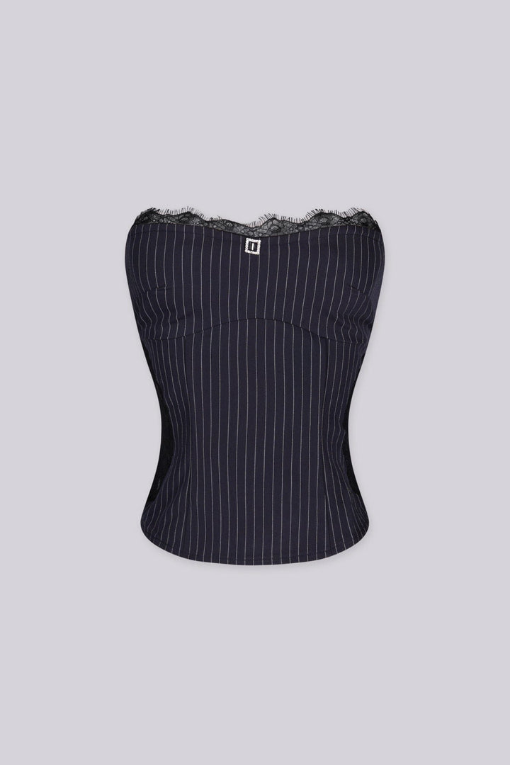 Sovereign Lace Pinstripe Top