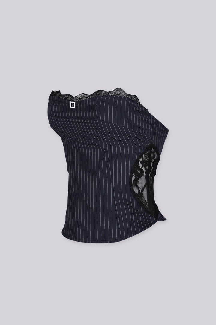 Sovereign Lace Pinstripe Top