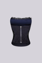 Sovereign Lace Pinstripe Top