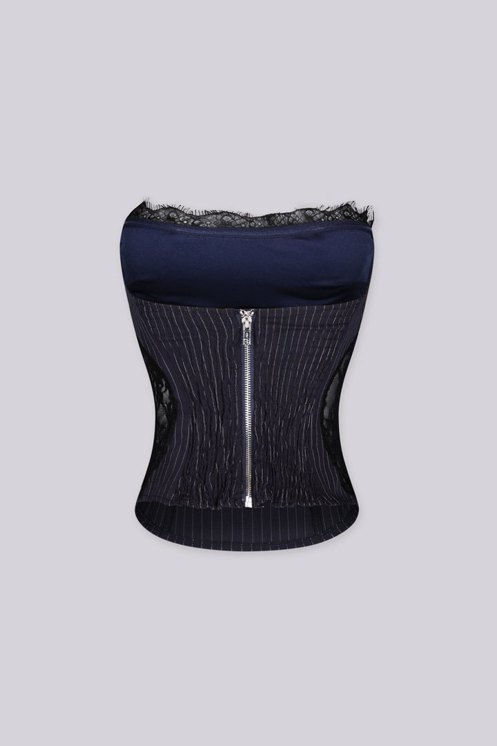 Sovereign Lace Pinstripe Top