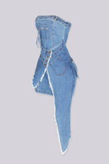 Zayla Riot Denim Mini Dress