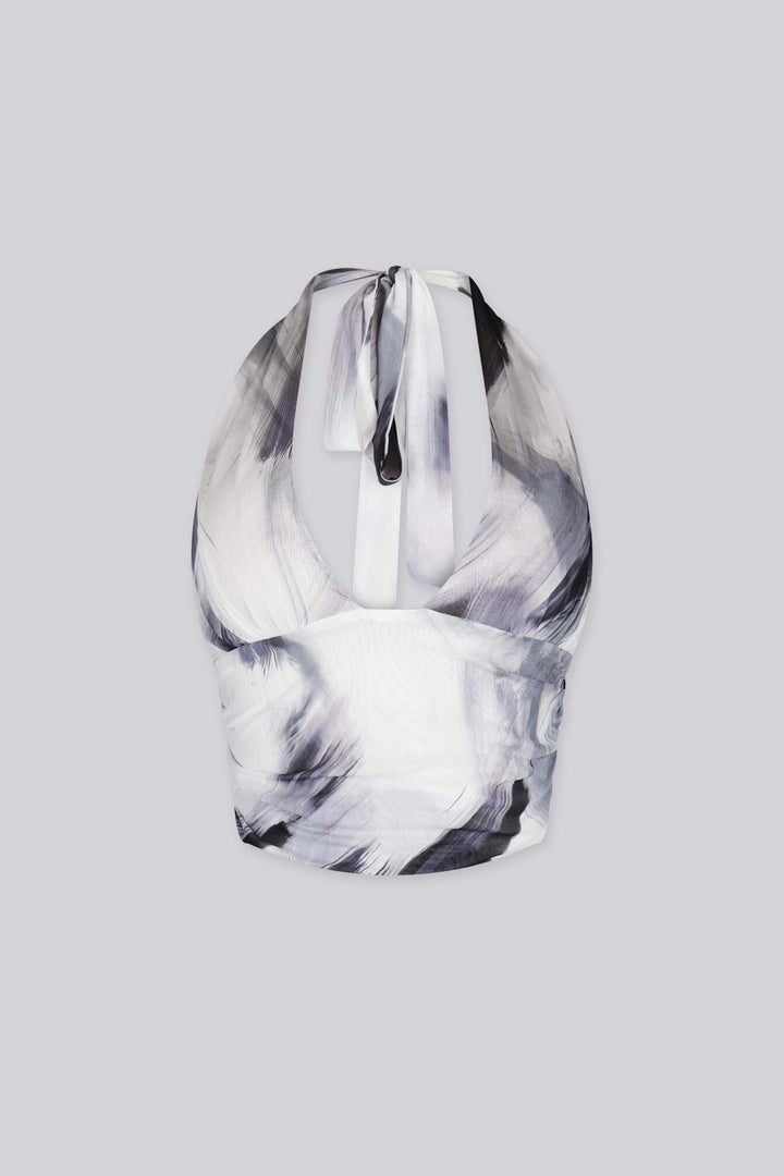Marble Veil Halter Top