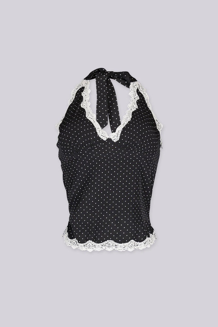 Dottie Lace Halter Cami Top