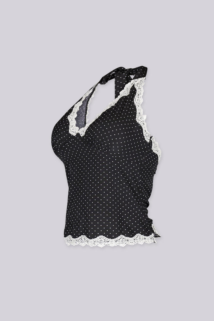 Dottie Lace Halter Cami Top