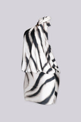 Melo Bubble Halter Mini Dress